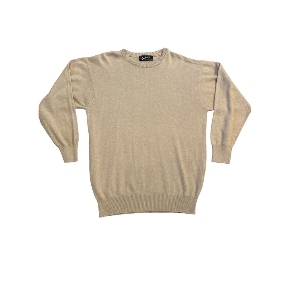 Barbour Cashmere Blend Beige Sweater D812 Classic Scotland Men's C42/107cm XL
